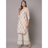 SHOPPING QUEEN Women's Khadi Straight Kurta with Palazzo