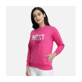 CHOZI Fleece Women''s Non Hooded Sweatshirt ( Pink ) - None