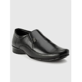 Action Black Mens Slip On Formal Shoes - None