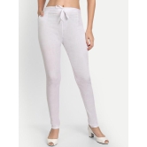 Women White Solid Regular Trouser