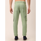 Indian Needle Mens Casual Cotton Solid Cargo Pants-32 / Green