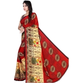 LEELAVATI - Red Georgette Saree With Blouse Piece ( Pack of 1 ) - Red