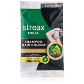 Streax 1 Natural Black Instant Hair Colour Shampoo 15 Ml