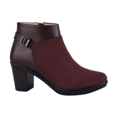 Shoetopia Brown Women''s Ankle Length Boots - None