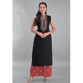 Maquien - Black Straight Rayon Women's Stitched Salwar Suit ( Pack of 1 ) - None