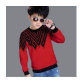 Supersquad - Red Cotton Boys Sweatshirt ( Pack of 1 ) - None