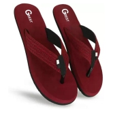 GBest - Maroon Mens Thong Flip Flop - None