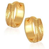 Vighnaharta Golden Clip-Ons Earrings ( Pack of 1 ) - Golden