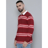 Auto Stripes Red White Polo T-Shirt-XL / Red