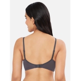 Amante - Dark Grey Nylon Lightly Padded Women's T-Shirt Bra ( Pack of 1 ) - None