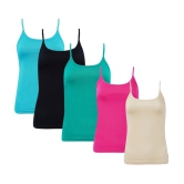 Outflits Cotton Smoothing Cami Shapewear - Pack of 5 - XS