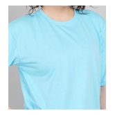 PPTHEFASHIONHUB Light Blue Cotton Womens T-Shirt ( Pack of 1 ) - None