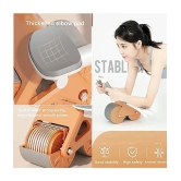 Roller Wheel Exercise with Elbow Support, Automatic Rebound Abdominal Wheel Ab Exerciser - Orange