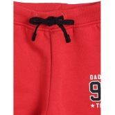 BOYS TRACK PANT SOLID RED POPPY - None