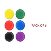 Silicon bottle caps (pack of 6)