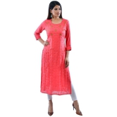 AMIRA'S INDIAN ETHNICWEAR - Pink Rayon Women's Stitched Salwar Suit ( ) - L