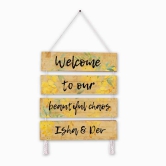 Wall Art - Quote Wall Hanging Planks - Welcome