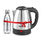 Milton Combo Set Go Electro 1.2 Ltrs Electric Kettle and Duo DLX 350 ml- Silver Thermosteel Hot or Cold Stainless Steel Water Bottle