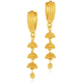 Vighnaharta Everyday wear alloy Gold Plated Bali, Bali jhumka, Hoop Earring, Dangle Earring, Earring for Women and Girls VFJ1515ERG - Golden