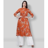 MAUKA - Brown Straight Rayon Womens Stitched Salwar Suit ( Pack of 1 ) - 4XL