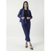 Zima Leto Womens Solid Stylish Blazer With Matching Pant Set - None