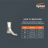 TYNOR Ankle Binder Air Pro, 1 Unit (Colour - ORANGE, Size - XL) by Total Sporting And Fitness Solutions Pvt Ltd