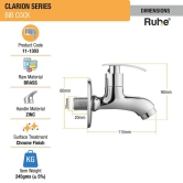 Clarion Bib Tap Brass Faucet- by Ruhe®