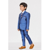 DKGF Fashion - Royal Blue Polyester Boys Suit ( Pack of 1 ) - None