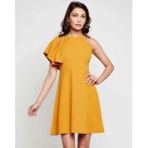 Addyvero Cotton Lycra Yellow Regular Dress - Single - L