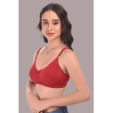 Elina Pack of 1 Cotton Heavily Padded Womens Plunge Bra ( Maroon ) - None