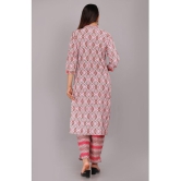 HIGHLIGHT FASHION EXPORT Cotton Printed Kurti With Pants Womens Stitched Salwar Suit - Pink ( Pack of 1 ) - None