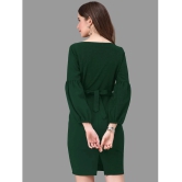 Apnisha Polyester Solid Above Knee Womens Bodycon Dress - Green ( Pack of 1 ) - None