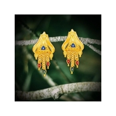 Drashti Collection Golden Stud Earrings ( Pack of 1 ) - Golden