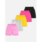 Trampoline - Multicolor Cotton Blend Girls Shorts ( Pack of 5 ) - None