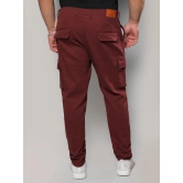 Maroon Cargo Trousers Maroon 42