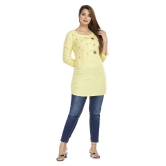 HIGHLIGHT FASHION EXPORT - Yellow Rayon Womens Straight Kurti ( Pack of 1 ) - S