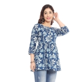 MANMAYEE  Women's Cotton Floral Print Top | Latest Trendy Short Tunic Tops