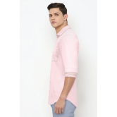 Men Pink Slim Fit Formal Full Sleeves Formal Shirt