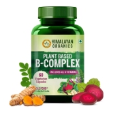 Himalayan Organics Plant Based B-Complex Vitamins B12, B1, B2, B3, B5, B6, B9 and Biotin 60 Caps