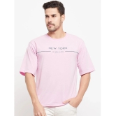 AUSTIZ - Pink Cotton Blend Regular Fit Mens T-Shirt ( Pack of 1 ) - None