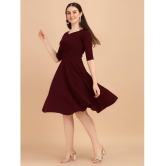 Sheetal associates - Maroon Cotton Blend Women's Bodycon Dress ( Pack of 1 ) - None