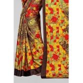 LEELAVATI - Multicolor Crepe Saree With Blouse Piece ( Pack of 1 ) - Multicolor