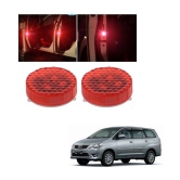 Kozdiko Waterproof 5 LED Wireless Car Door Warning Open Lights Indicator Decor Interior Flash Magnetic car led Lights for Anti Rear-End(RED) Free Batteries (2 Pair 4 pcs) For Toyota Innova