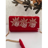 Ma Bella Box Clutch Red