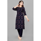 SIPET - Blue Straight Rayon Women''s Stitched Salwar Suit ( Pack of 1 ) - None