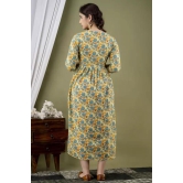 PALANI-HUB Women Maternity/Nursing Nighty (Lemon Blue)