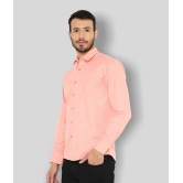 Maharaja - Peach Cotton Blend Slim Fit Mens Formal Shirt ( Pack of 1 ) - None