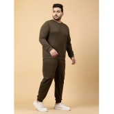 Rigo Dark Green Cotton Blend Regular Fit Mens Tracksuit ( Pack of 1 ) - None