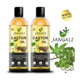 PURE Jangali ORGANICS Castor Oil for Skin & Hair Oil-100ML Hair Oil (200 ml)