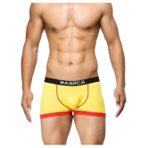 BASIICS By La Intimo - Yellow Cotton Mens Trunks ( Pack of 1 ) - L